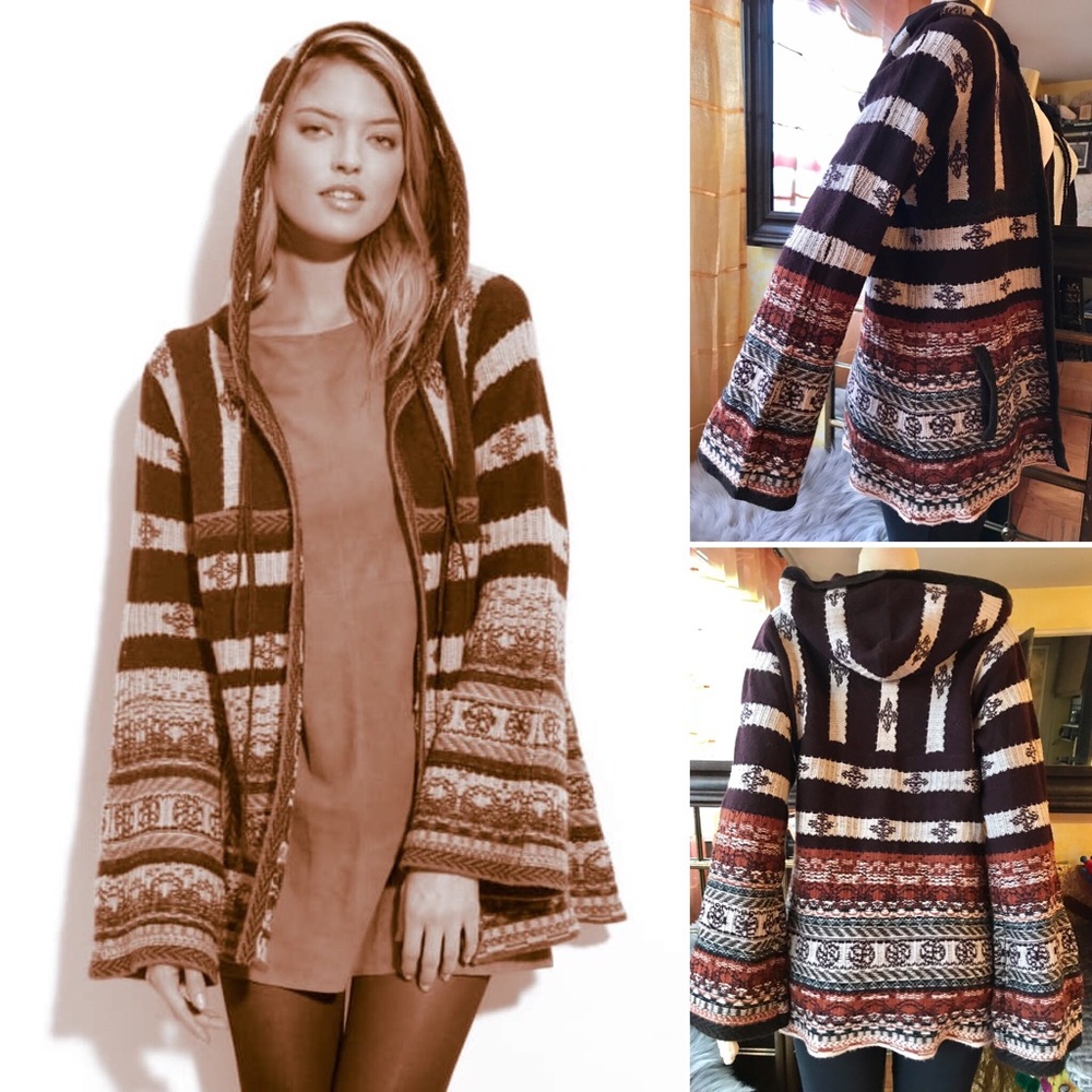 Joie Alayah Babushka Capelet Cashmere Sweater Coat